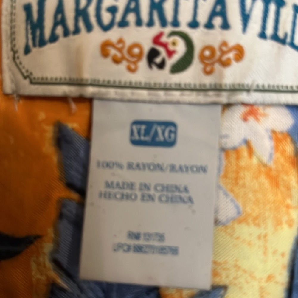 Vintage Men’s Margaritaville tropical short sleeve shirt XL in excellent conditi - Picture 2 of 3
